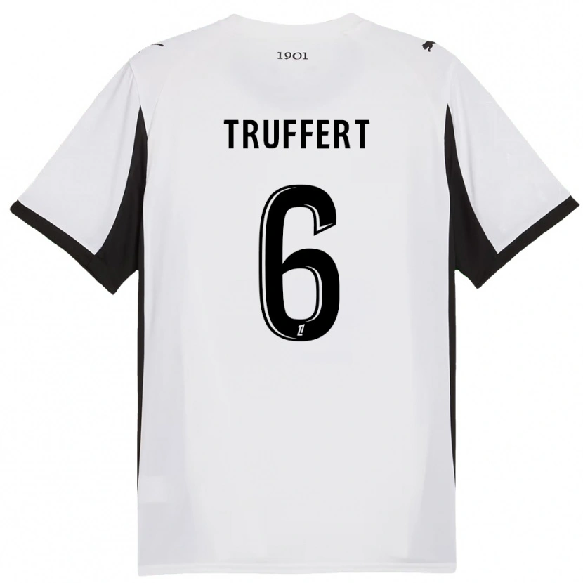 Danxen Dámské Florian Truffert #6 Bílá Černá Daleko Hráčské Dresy 2025/26 Dres
