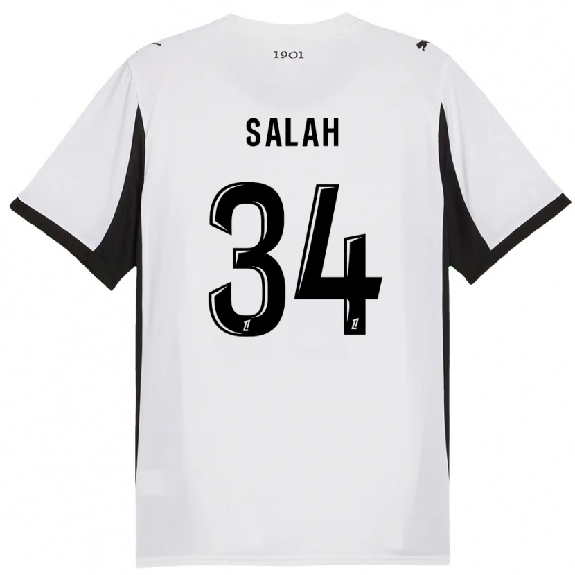 Danxen Dámské Ibrahim Salah #34 Bílá Černá Daleko Hráčské Dresy 2025/26 Dres