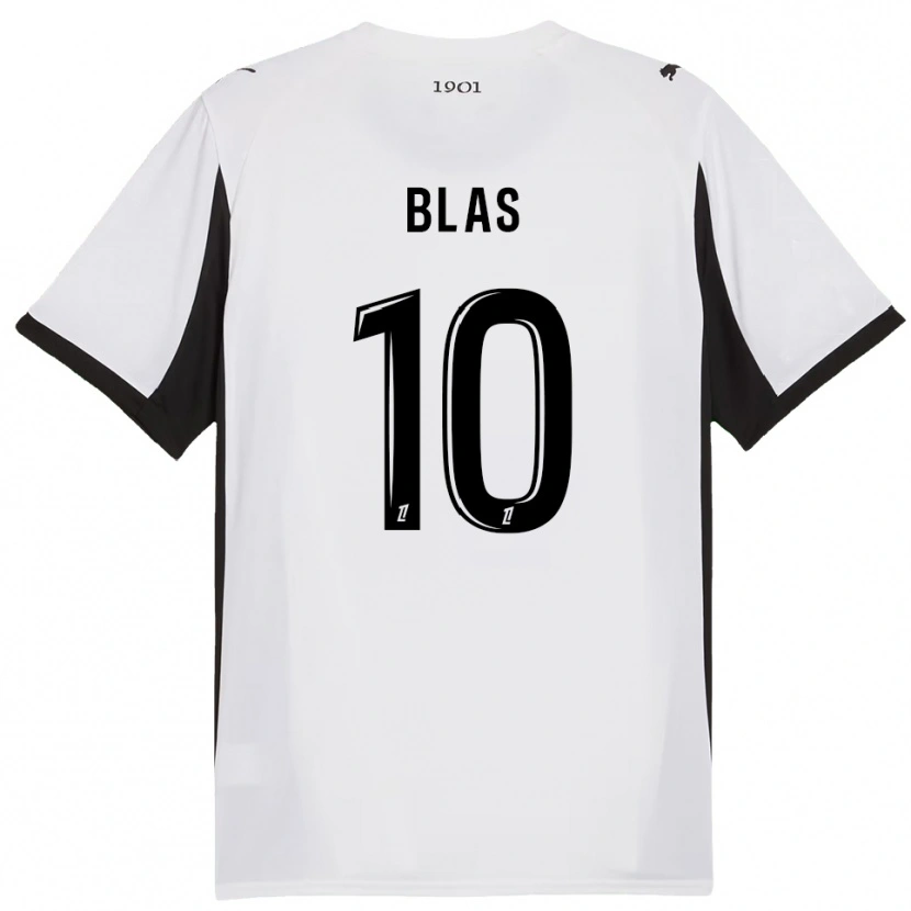 Danxen Dámské Ludovic Blas #10 Bílá Černá Daleko Hráčské Dresy 2025/26 Dres