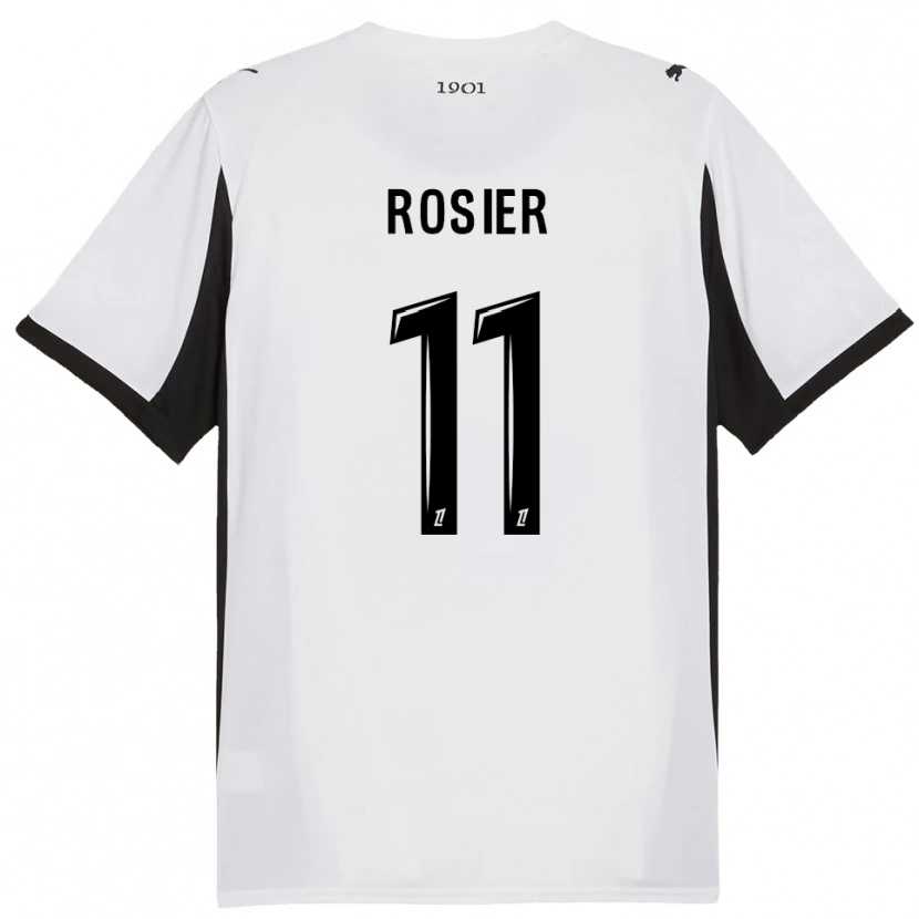 Danxen Dámské Lucas Rosier #11 Bílá Černá Daleko Hráčské Dresy 2025/26 Dres