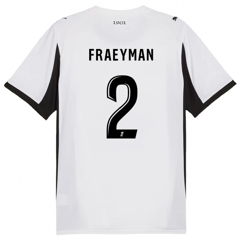 Danxen Dámské Dorian Fraeyman #2 Bílá Černá Daleko Hráčské Dresy 2025/26 Dres