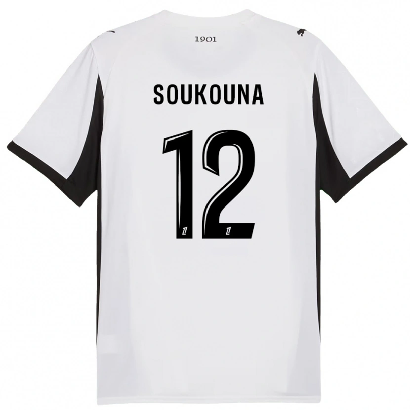 Danxen Dámské Isiaka Soukouna #12 Bílá Černá Daleko Hráčské Dresy 2025/26 Dres