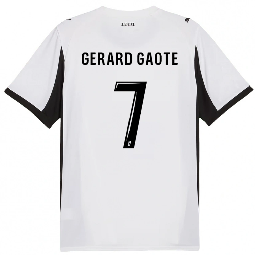 Danxen Dámské Steven Gerard Gaote #7 Bílá Černá Daleko Hráčské Dresy 2025/26 Dres