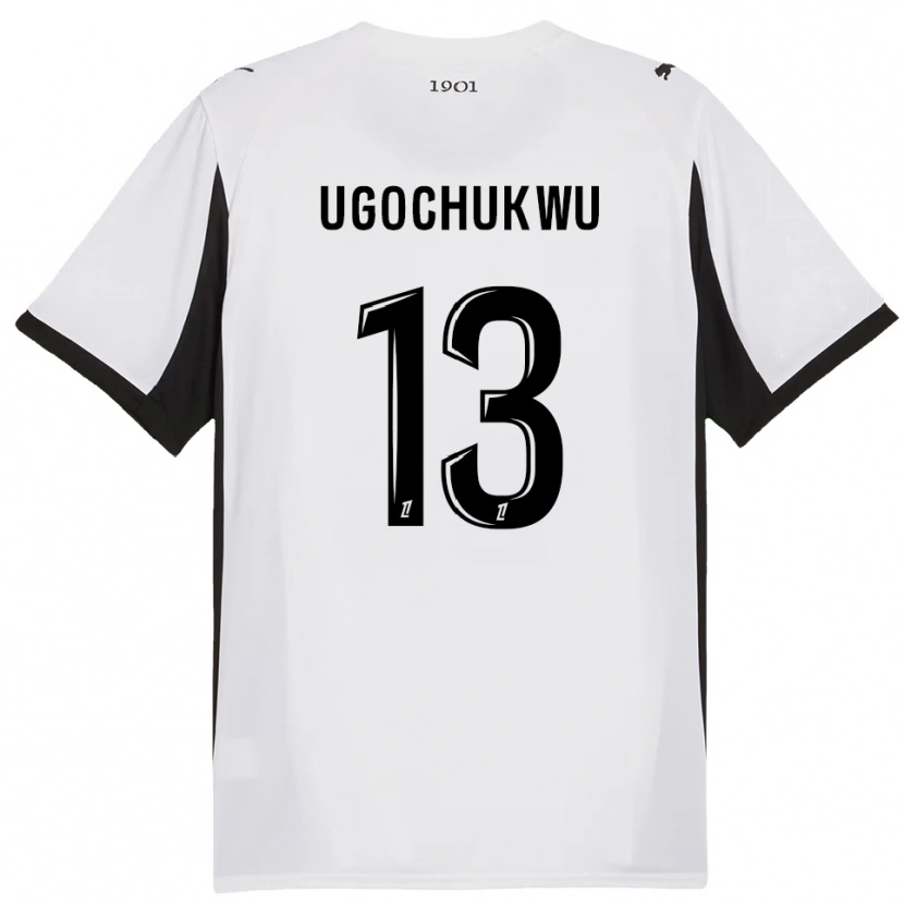 Danxen Dámské Chibuike Ugochukwu #13 Bílá Černá Daleko Hráčské Dresy 2025/26 Dres