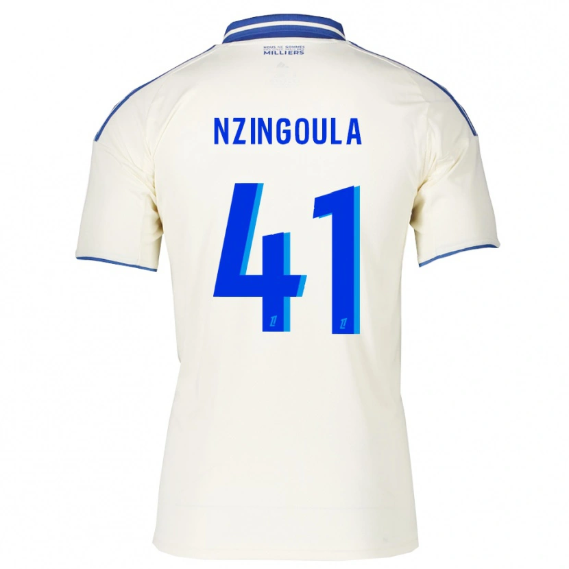 Danxen Dámské Rabby Nzingoula #41 Šampaňská Modrá Daleko Hráčské Dresy 2025/26 Dres