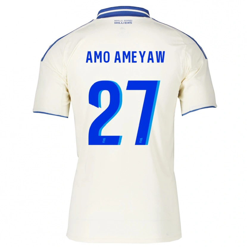 Danxen Dámské Samuel Amo-Ameyaw #27 Šampaňská Modrá Daleko Hráčské Dresy 2025/26 Dres