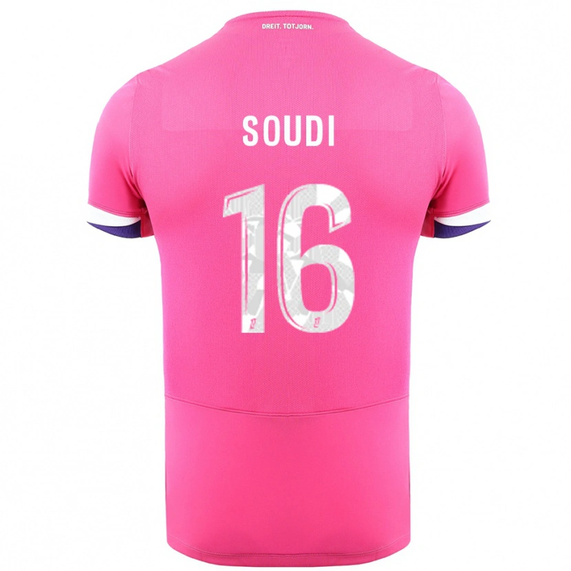 Danxen Dámské Adam Soudi #16 Růžová Bílá Daleko Hráčské Dresy 2025/26 Dres