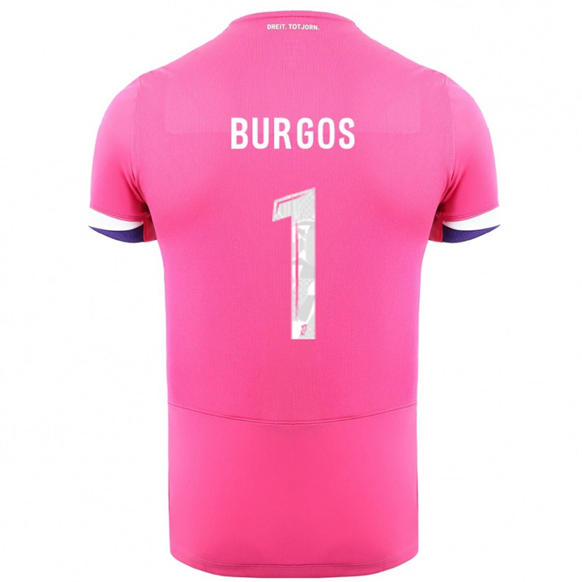 Danxen Dámské Diego Burgos #1 Růžová Bílá Daleko Hráčské Dresy 2025/26 Dres