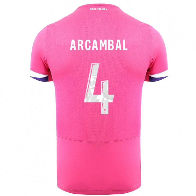 Danxen Dámské Anais Arcambal #4 Růžová Bílá Daleko Hráčské Dresy 2025/26 Dres