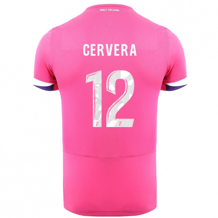 Danxen Dámské Laurianne Cervera #12 Růžová Bílá Daleko Hráčské Dresy 2025/26 Dres
