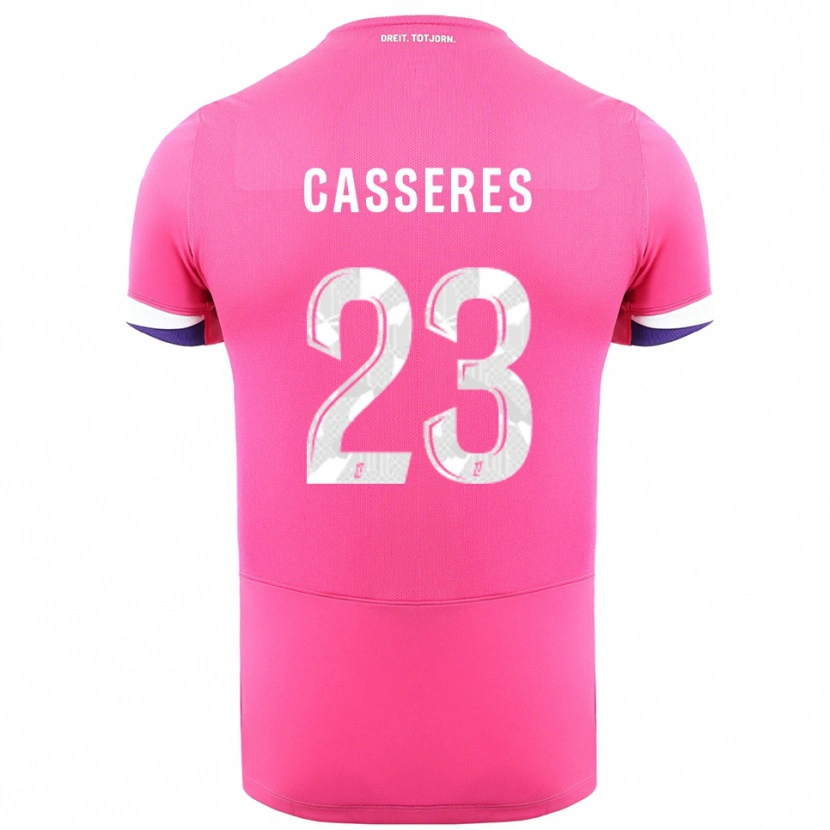 Danxen Dámské Cristian Cásseres Jr. #23 Růžová Bílá Daleko Hráčské Dresy 2025/26 Dres