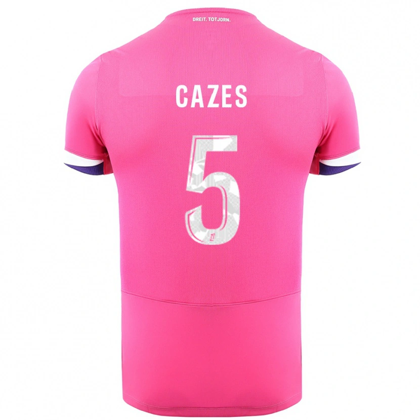 Danxen Dámské Manon Cazes #5 Růžová Bílá Daleko Hráčské Dresy 2025/26 Dres