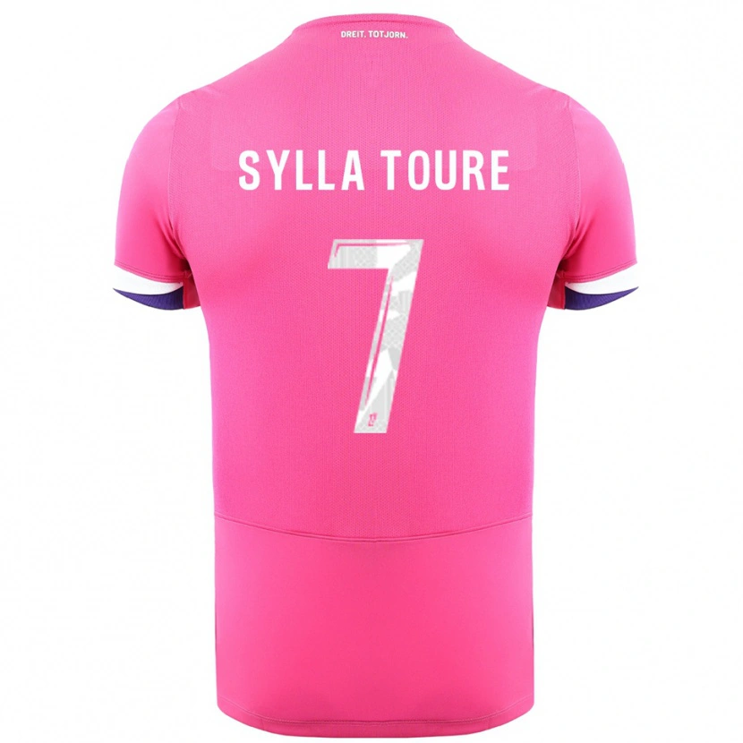 Danxen Dámské Ismael Sylla Touré #7 Růžová Bílá Daleko Hráčské Dresy 2025/26 Dres