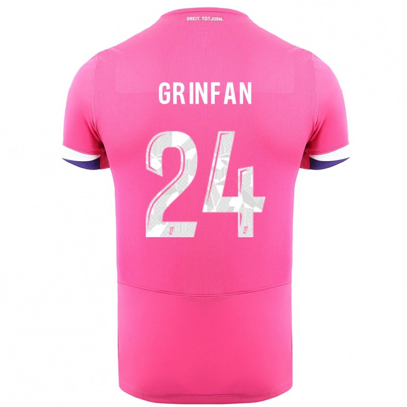 Danxen Dámské Roma Grinfan #24 Růžová Bílá Daleko Hráčské Dresy 2025/26 Dres