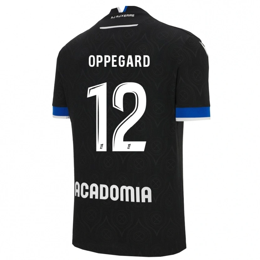 Danxen Dámské Fredrik Oppegård #12 Černá Bílá Daleko Hráčské Dresy 2025/26 Dres