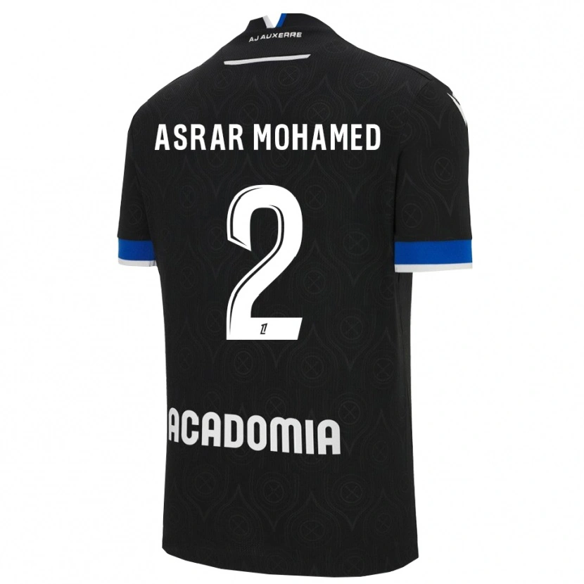 Danxen Dámské El Asrar Mohamed #2 Černá Bílá Daleko Hráčské Dresy 2025/26 Dres
