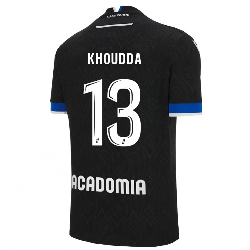 Danxen Dámské Youssef Khoudda #13 Černá Bílá Daleko Hráčské Dresy 2025/26 Dres