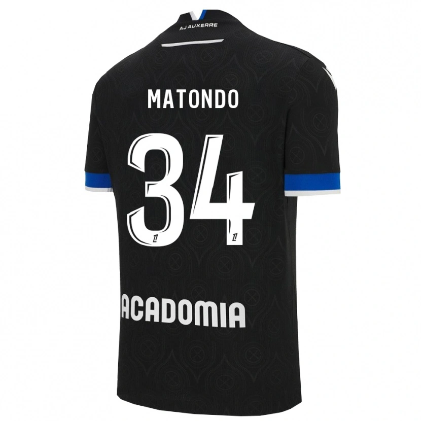 Danxen Dámské Rudy Matondo #34 Černá Bílá Daleko Hráčské Dresy 2025/26 Dres