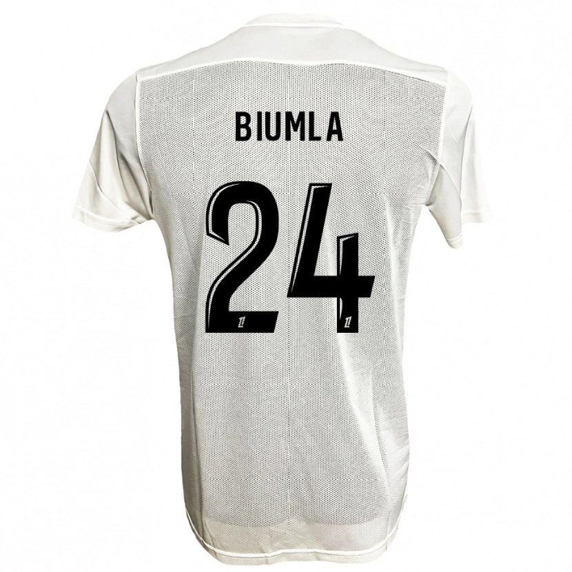Danxen Dámské Emmanuel Biumla #24 Černá Bílá Daleko Hráčské Dresy 2025/26 Dres