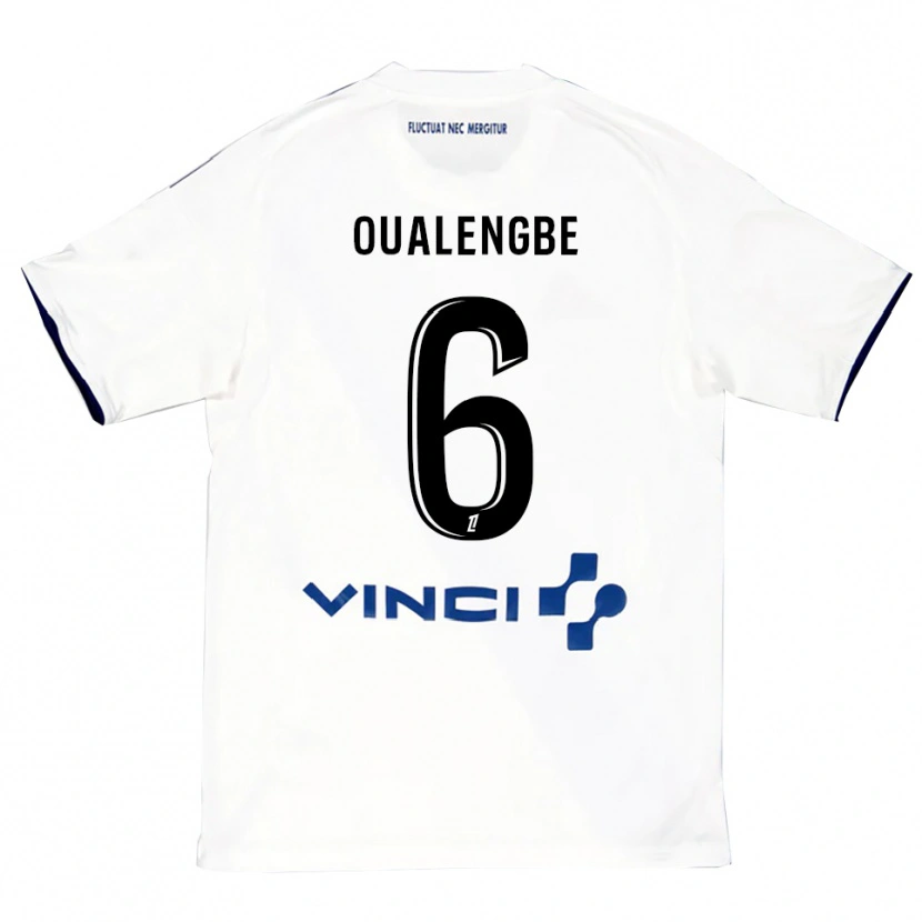 Danxen Dámské Gabriel Oualengbe #6 Bílá Modrá Daleko Hráčské Dresy 2025/26 Dres