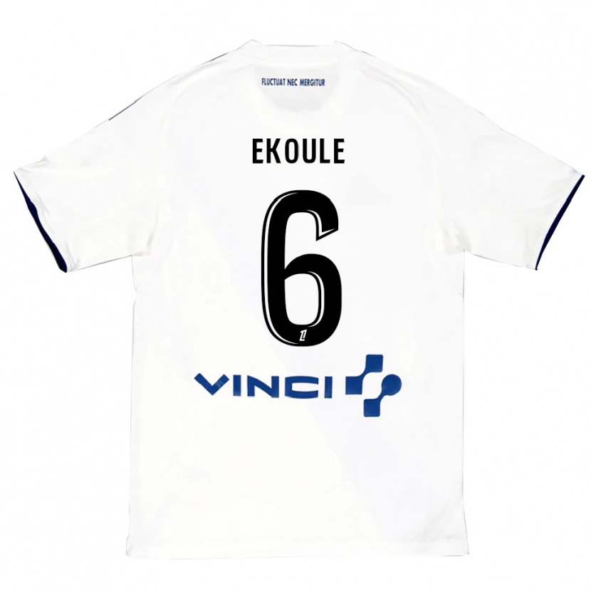 Danxen Dámské Lionel Ekoule #6 Bílá Modrá Daleko Hráčské Dresy 2025/26 Dres