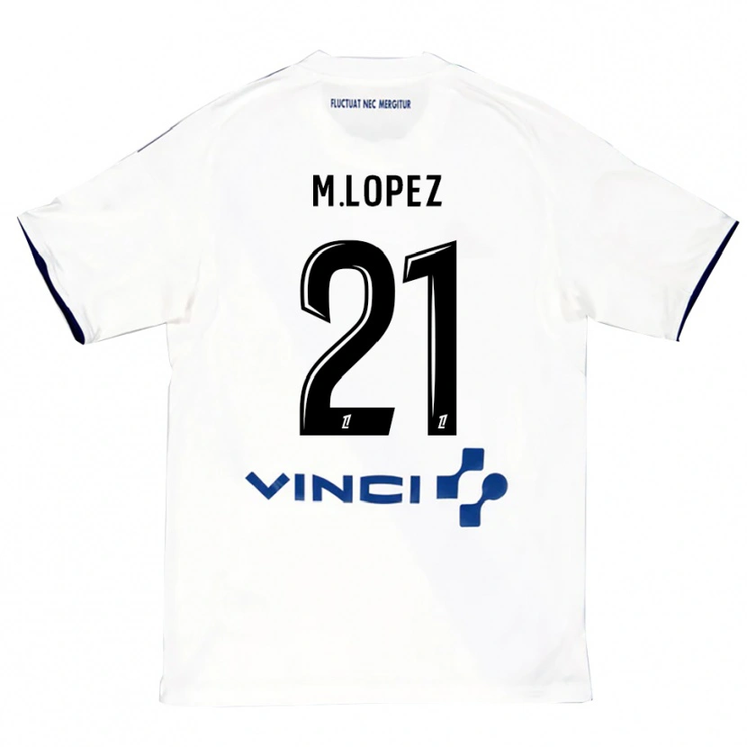 Danxen Dámské Maxime Lopez #21 Bílá Modrá Daleko Hráčské Dresy 2025/26 Dres