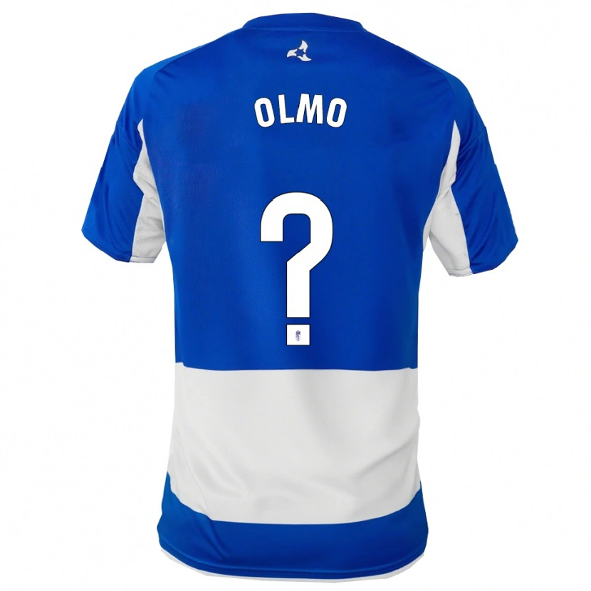 Danxen Dámské Ismael Olmo #0 Modrá Bílá Daleko Hráčské Dresy 2025/26 Dres