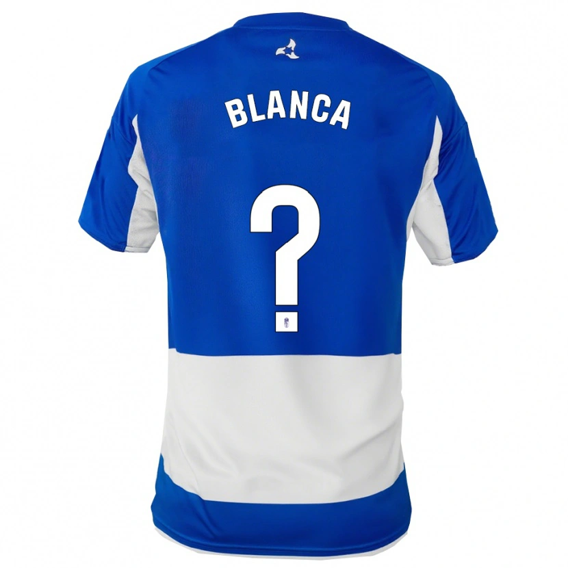 Danxen Dámské Blanca Muñoz Garcia #0 Modrá Bílá Daleko Hráčské Dresy 2025/26 Dres