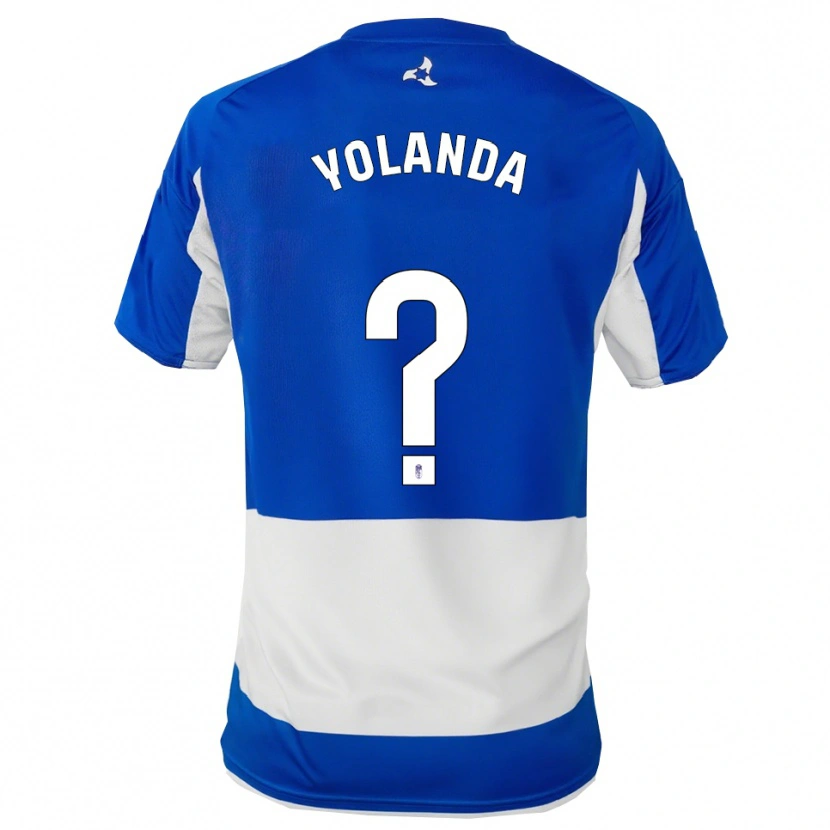 Danxen Dámské Yolanda Sierra Villanueva #0 Modrá Bílá Daleko Hráčské Dresy 2025/26 Dres