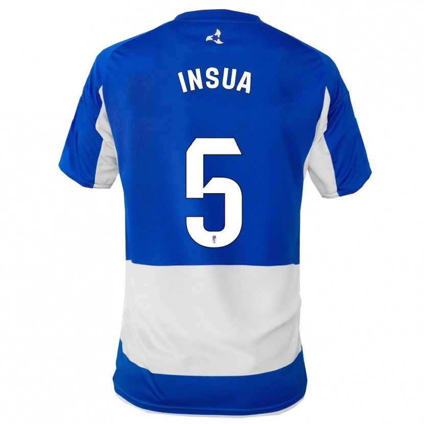 Danxen Dámské Pablo Insua #5 Modrá Bílá Daleko Hráčské Dresy 2025/26 Dres