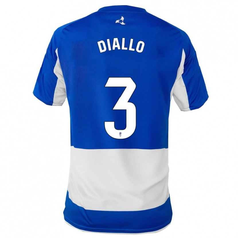 Danxen Dámské Baïla Diallo #3 Modrá Bílá Daleko Hráčské Dresy 2025/26 Dres