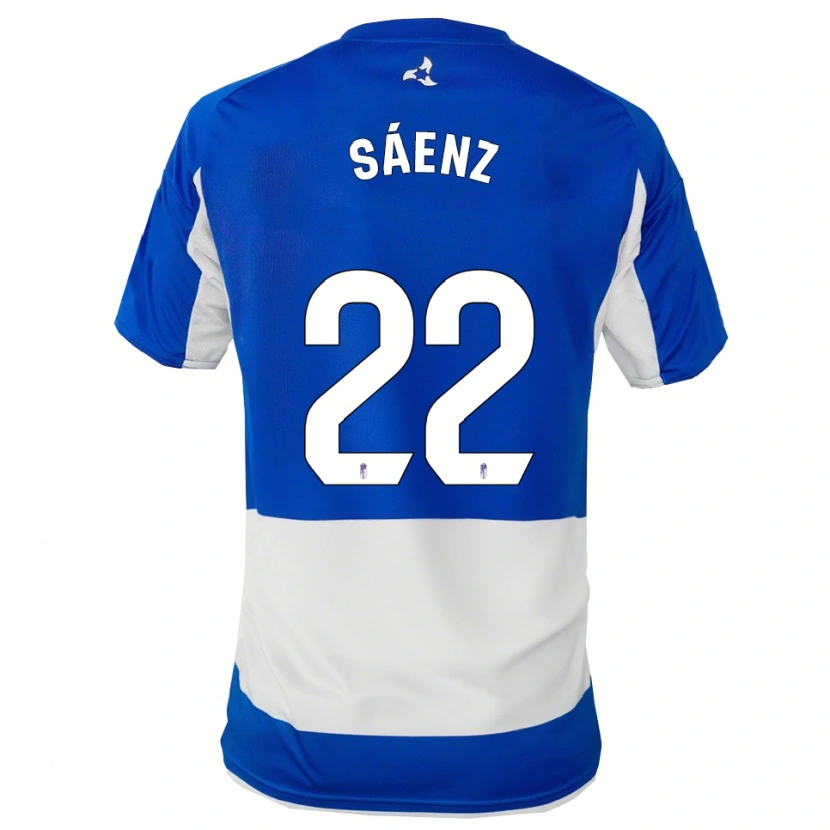 Danxen Dámské Pablo Sáenz #22 Modrá Bílá Daleko Hráčské Dresy 2025/26 Dres