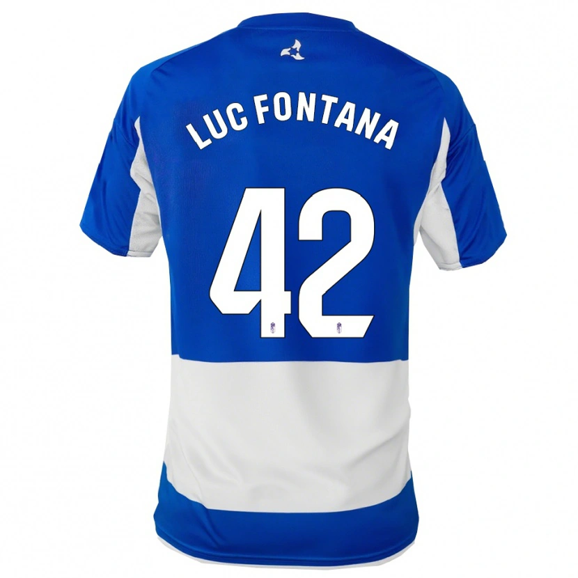 Danxen Dámské Jean Luc Fontana #42 Modrá Bílá Daleko Hráčské Dresy 2025/26 Dres