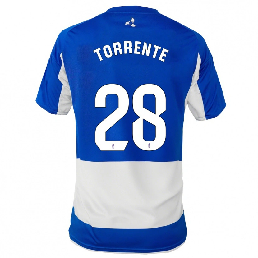 Danxen Dámské Raúl Torrente #28 Modrá Bílá Daleko Hráčské Dresy 2025/26 Dres