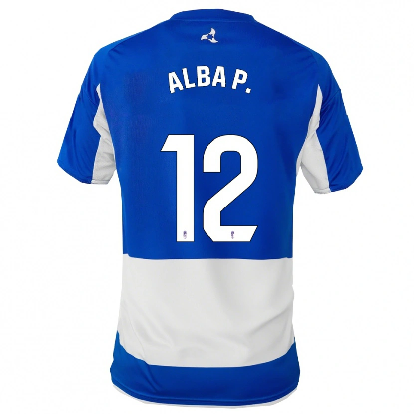 Danxen Dámské Alba Pérez Manrique #12 Modrá Bílá Daleko Hráčské Dresy 2025/26 Dres
