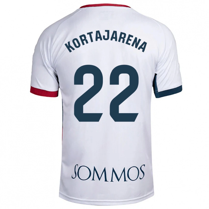 Danxen Dámské Iker Kortajarena #22 Bílá Červená Daleko Hráčské Dresy 2025/26 Dres