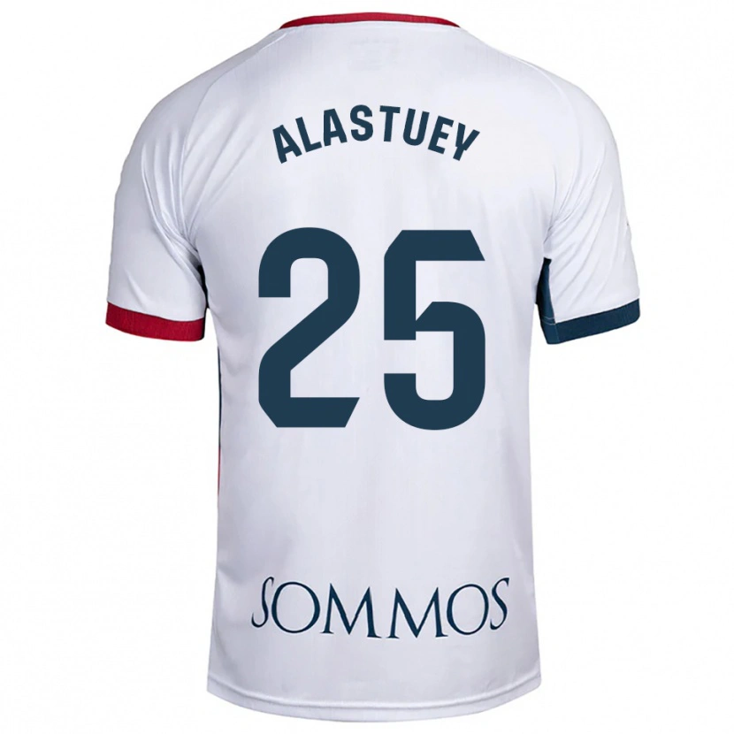 Danxen Dámské Martina Alastuey #25 Bílá Červená Daleko Hráčské Dresy 2025/26 Dres