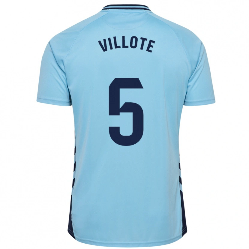Danxen Dámské Víctor Villote #5 Nebesky Modrá Daleko Hráčské Dresy 2025/26 Dres