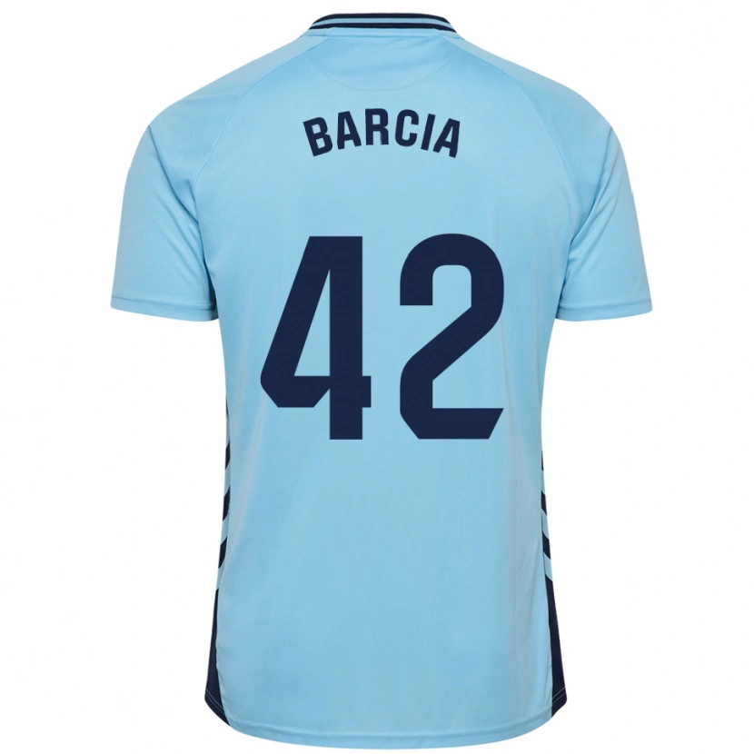 Danxen Dámské Sergio Barcia #42 Nebesky Modrá Daleko Hráčské Dresy 2025/26 Dres