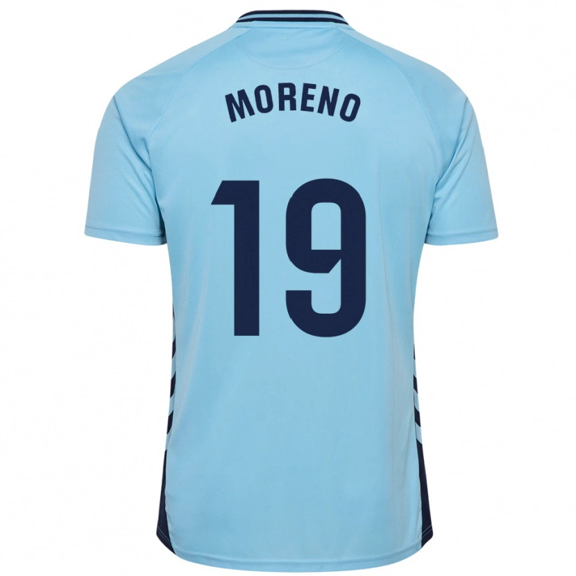 Danxen Dámské Fernando Moreno #19 Nebesky Modrá Daleko Hráčské Dresy 2025/26 Dres