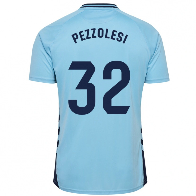 Danxen Dámské Valentín Pezzolesi #32 Nebesky Modrá Daleko Hráčské Dresy 2025/26 Dres