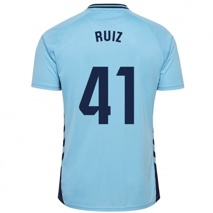 Danxen Dámské Sergio Ruiz #41 Nebesky Modrá Daleko Hráčské Dresy 2025/26 Dres