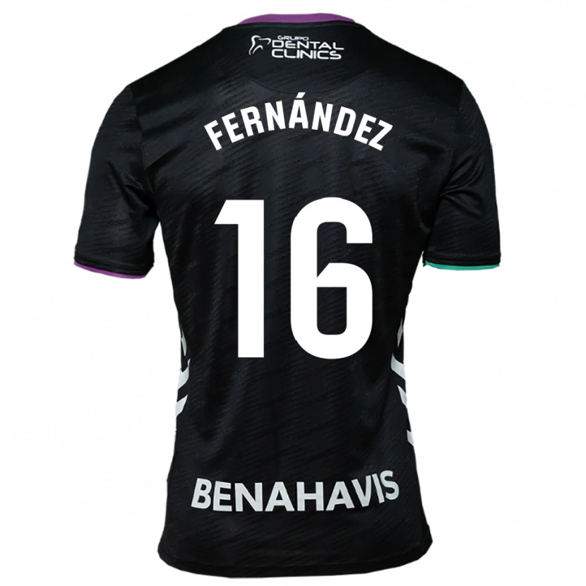 Danxen Dámské José Fernández #16 Černá Fialová Zelená Daleko Hráčské Dresy 2025/26 Dres