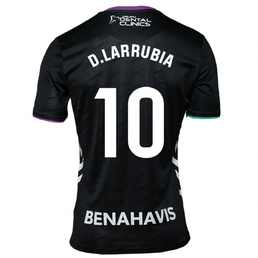 Danxen Dámské David Larrubia #10 Černá Fialová Zelená Daleko Hráčské Dresy 2025/26 Dres