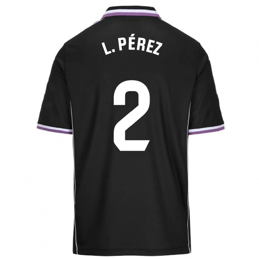 Danxen Dámské Luis Pérez #2 Fialová Černá Daleko Hráčské Dresy 2025/26 Dres