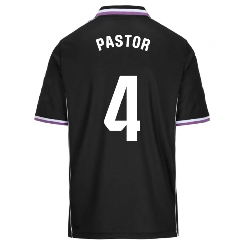 Danxen Dámské Alba Pastor Rodríguez #4 Fialová Černá Daleko Hráčské Dresy 2025/26 Dres