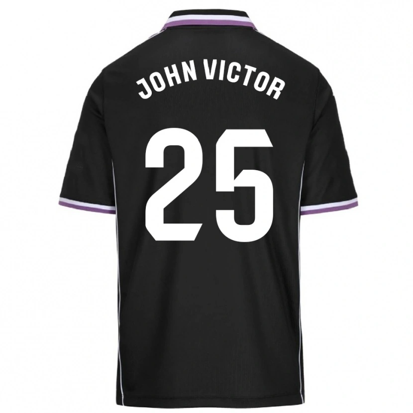 Danxen Dámské John Victor #25 Fialová Černá Daleko Hráčské Dresy 2025/26 Dres