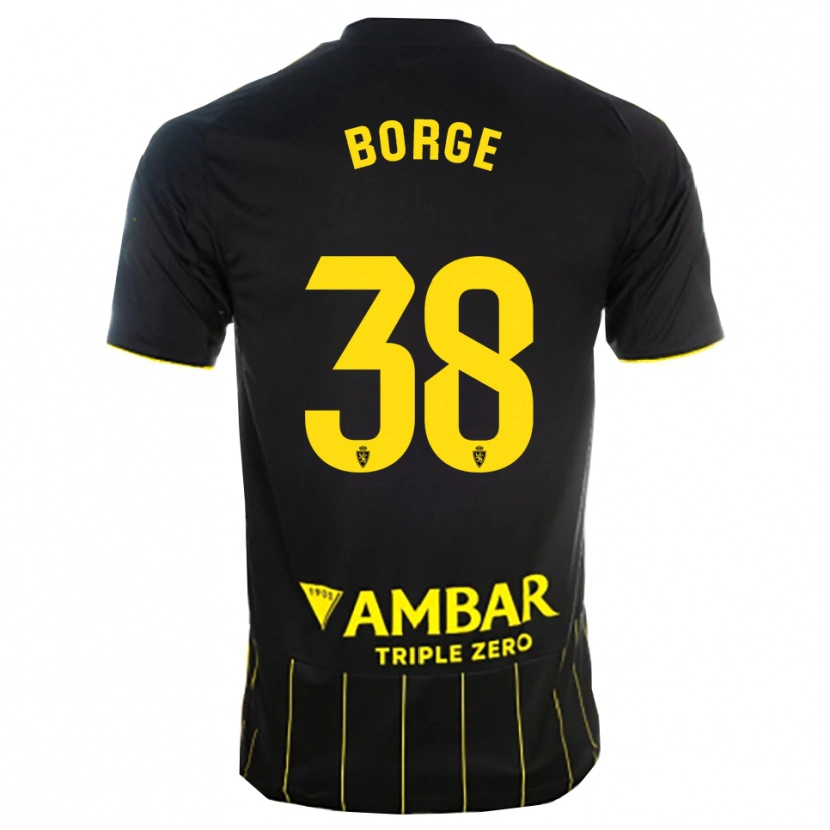 Danxen Dámské Andrés Borge #38 Černá Žlutá Daleko Hráčské Dresy 2025/26 Dres