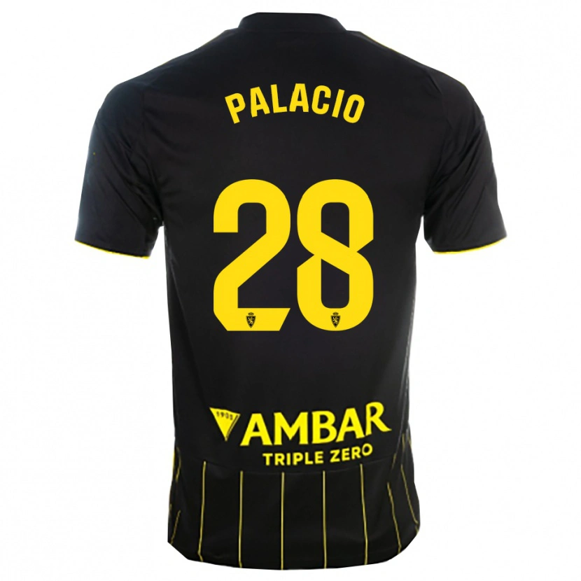 Danxen Dámské Álvaro Palacio #28 Černá Žlutá Daleko Hráčské Dresy 2025/26 Dres