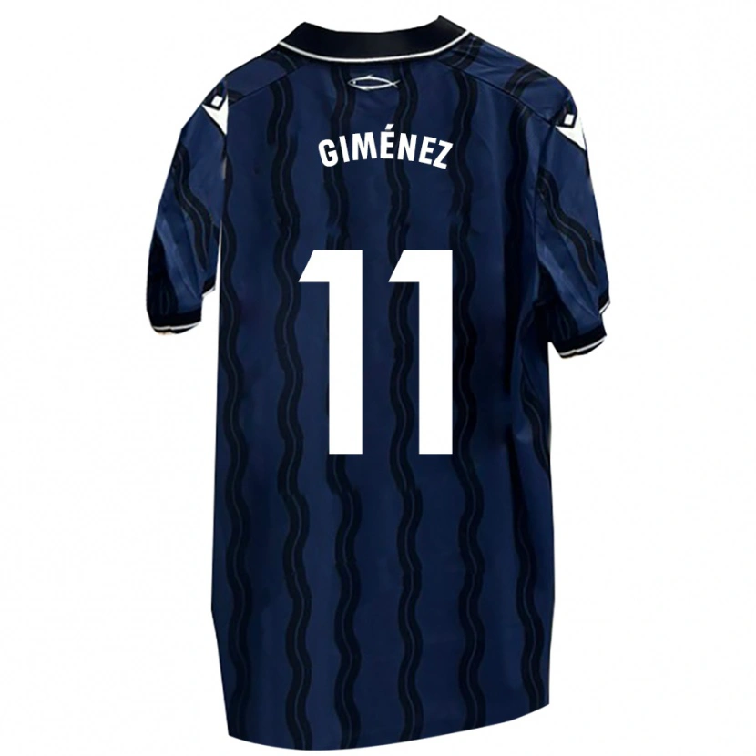 Danxen Dámské Gonzalo Giménez #11 Tmavě Modrá Černá Daleko Hráčské Dresy 2025/26 Dres